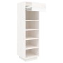 Mueble zapatero de madera maciza de pino blanco 30x34x105 cm de , Zapateros y organizadores de calzado - Ref: Foro24-813556, ...