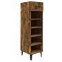 Schuhschrank aus geräucherter Eichen-Sperrholz 30x35x105 cm. von , Schuhregale und Schuhorganisatoren - Ref: Foro24-817564, P...