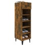 Mueble zapatero madera contrachapada roble ahumado 30x35x105 cm de , Zapateros y organizadores de calzado - Ref: Foro24-81756...