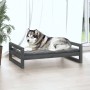 Bett für Hunde aus massiver Kiefer in Grau, 105,5x75,5x28 cm. von , Betten für Hunde - Ref: Foro24-821489, Preis: 91,02 €, Ra...