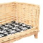 Hundekorb mit natürlicher Weidenkissen 90x54x35 cm von , Betten für Hunde - Ref: Foro24-170775, Preis: 128,72 €, Rabatt: %
