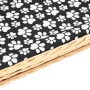 Dog basket with natural willow cushion 90x54x35 cm by , Beds for dogs - Ref: Foro24-170775, Price: 128,72 €, Discount: %