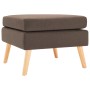 Brown fabric footrest by , Ottomans - Ref: Foro24-288735, Price: 73,89 €, Discount: %