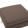Brauner Stoff-Fußhocker von , Osmanen - Ref: Foro24-288735, Preis: 73,89 €, Rabatt: %