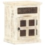 Mesita de noche de madera maciza de mango blanco 40x30x50 cm de , Mesitas de noche - Ref: Foro24-285896, Precio: 110,97 €, De...