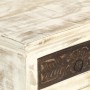 Mesita de noche de madera maciza de mango blanco 40x30x50 cm de , Mesitas de noche - Ref: Foro24-285896, Precio: 110,97 €, De...