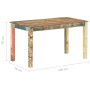 Massiver Esstisch aus recyceltem Holz 140x70x76 cm von , Küchen- und Esstische - Ref: Foro24-285930, Preis: 207,79 €, Rabatt: %