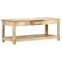 Hand-painted solid mango wood coffee table 110x50x45 cm by , Coffee table - Ref: Foro24-286146, Price: 216,26 €, Discount: %