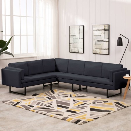 Dark gray fabric corner sofa by , Sofas - Ref: Foro24-288160, Price: 942,77 €, Discount: %