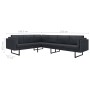Dark gray fabric corner sofa by , Sofas - Ref: Foro24-288160, Price: 942,77 €, Discount: %