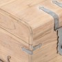 Massive Holztruhe aus Akazienholz 40x40x40 cm von , Aufbewahrungskisten - Ref: Foro24-289648, Preis: 128,42 €, Rabatt: %