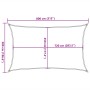 Klare grüne HDPE-Segelmarkise 160 g/m² 5x8 m von , Sonnenschirme - Ref: Foro24-311303, Preis: 78,23 €, Rabatt: %