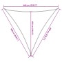 Taupe grey HDPE sail shade 160 g/m² 6x6x6 m by , Umbrellas - Ref: Foro24-311432, Price: 43,44 €, Discount: %