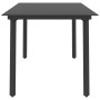 Esstisch für den Garten aus schwarzem Stahl und Glas 190x90x74 cm von , Gartentische - Ref: Foro24-313111, Preis: 221,30 €, R...
