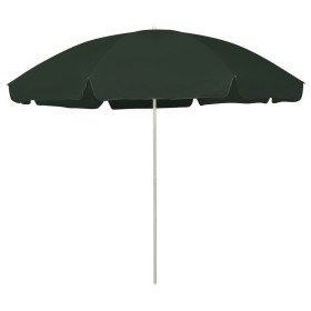 Grüner Strandsonnenschirm 300 cm von , Sonnenschirme - Ref: Foro24-314709, Preis: 40,38 €, Rabatt: %