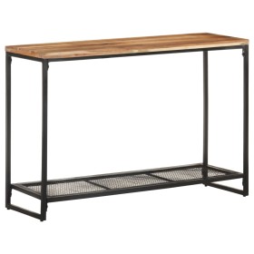 Solid acacia wood console table 110x35x75 cm by , Side tables - Ref: Foro24-320249, Price: 122,31 €, Discount: %
