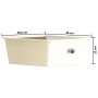 Carrito de almacenaje portátil XXL 15 cajones plástico blanco
