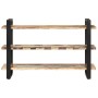 Sideboard with 3 shelves made of solid recycled wood 120x40x75 cm by , Sideboards - Ref: Foro24-321070, Price: 249,90 €, Disc...