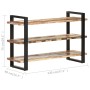 Sideboard with 3 shelves made of solid recycled wood 120x40x75 cm by , Sideboards - Ref: Foro24-321070, Price: 249,90 €, Disc...