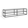 Schwarzer TV-Schrank mit schwarzem gehärtetem Glas, 160x40x40 cm. von , TV-Möbel - Ref: Foro24-322867, Preis: 288,29 €, Rabat...