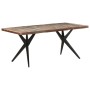 Massiver Esstisch aus recyceltem Holz 180x90x76 cm von , Küchen- und Esstische - Ref: Foro24-323570, Preis: 326,57 €, Rabatt: %