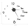 3D wall clock with modern black design 100 cm XXL by , Wall clocks - Ref: Foro24-325153, Price: 20,92 €, Discount: %