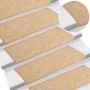 Selbstklebende Treppenmatte, 15 Stück, hellbraun, 65x21x4cm. von , Treppenmatten - Ref: Foro24-326910, Preis: 116,05 €, Rabat...