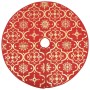 Luxury Christmas tree skirt with red fabric stocking 150 cm by , Christmas tree footmuff - Ref: Foro24-330277, Price: 23,87 €...