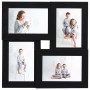 Fotocollage-Rahmen für 4 Fotos (13x18 cm) in Schwarz aus MDF. von , Bilderrahmen - Ref: Foro24-332775, Preis: 18,89 €, Rabatt: %