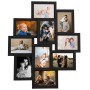 Fotocollage-Rahmen für ein 10x(10x15 cm) Foto, Schwarz, aus MDF. von , Bilderrahmen - Ref: Foro24-332782, Preis: 28,73 €, Rab...