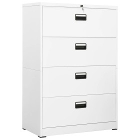 Stahlschrank in Weiß 90x46x134 cm von , Aktenschränke - Ref: Foro24-336294, Preis: 443,02 €, Rabatt: %