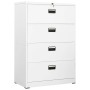 Stahlschrank in Weiß 90x46x134 cm von , Aktenschränke - Ref: Foro24-336294, Preis: 443,02 €, Rabatt: %