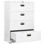 Stahlschrank in Weiß 90x46x134 cm von , Aktenschränke - Ref: Foro24-336294, Preis: 443,02 €, Rabatt: %