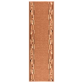 Alfombra de pasillo antideslizante marrón 67x250 cm de , Alfombras - Ref: Foro24-336640, Precio: 30,93 €, Descuento: %