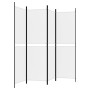 Vierfach-Panel-Raumteiler aus weißem Stoff, 200x180 cm. von , Raumteiler - Ref: Foro24-350214, Preis: 43,51 €, Rabatt: %