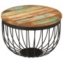 Massiver recycelter Holz- und Stahltisch Ø50x35 cm von , Couchtisch - Ref: Foro24-352025, Preis: 93,59 €, Rabatt: %