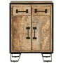 Sideboard with 2 drawers, iron and solid mango wood, 53x31x72 cm. by , Sideboards - Ref: Foro24-352038, Price: 240,55 €, Disc...