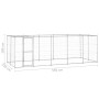 Außengehege aus verzinktem Stahl mit einem Dach, 12,1 m². von , Hundehütten und Zäune - Ref: Foro24-3082304, Preis: 512,62 €,...