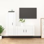 Set de muebles de TV 2 pzas madera contrachapada blanco brillo de , Muebles TV - Ref: Foro24-3188728, Precio: 110,07 €, Descu...