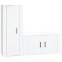Set de muebles de TV 2 pzas madera contrachapada blanco brillo de , Muebles TV - Ref: Foro24-3188728, Precio: 110,07 €, Descu...