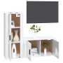 Set de muebles de TV 2 pzas madera contrachapada blanco brillo de , Muebles TV - Ref: Foro24-3188728, Precio: 110,07 €, Descu...