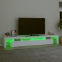 Mueble de TV con luces LED blanco 260x36,5x40 cm de , Muebles TV - Ref: Foro24-3152778, Precio: 182,56 €, Descuento: %