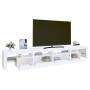 Mueble de TV con luces LED blanco 260x36,5x40 cm de , Muebles TV - Ref: Foro24-3152778, Precio: 182,56 €, Descuento: %