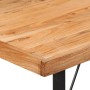 Tall iron and solid acacia wood high table 110x55x107 cm by , Kitchen and dining tables - Ref: Foro24-356370, Price: 259,69 €...