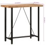 Hohes Tisch aus Eisen und massivem Akazienholz 110x55x107 cm von , Küchen- und Esstische - Ref: Foro24-356370, Preis: 246,60 ...