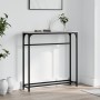 Engineered wood gray Sonoma console table 75x19.5x75 cm by , Side tables - Ref: Foro24-834138, Price: 33,48 €, Discount: %