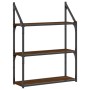 Wandregal aus braunem Eichenholz 60x21x78,5cm. von , Regale und Regale - Ref: Foro24-835453, Preis: 38,93 €, Rabatt: %
