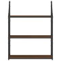 Wandregal aus braunem Eichenholz 60x21x78,5cm. von , Regale und Regale - Ref: Foro24-835453, Preis: 38,93 €, Rabatt: %