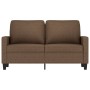 Zweiplätziges braunes Stoffsofa, 120 cm. von , Sofas - Ref: Foro24-359158, Preis: 216,18 €, Rabatt: %