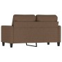 Zweiplätziges braunes Stoffsofa, 120 cm. von , Sofas - Ref: Foro24-359158, Preis: 216,18 €, Rabatt: %